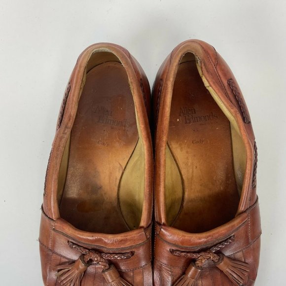 Allen Edmonds Cody Tassel Loafer Dress Shoes Leather Brown Mens Size 11 main image 7